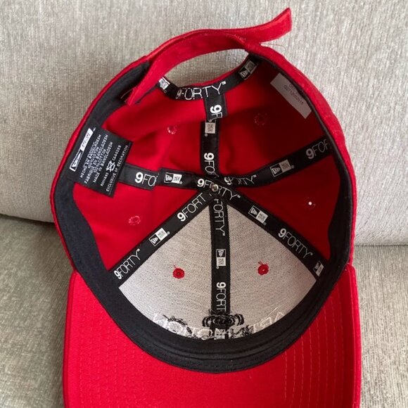 Art in Motion Concours Red Hat Cap Monticello NY Motor Club Car New Era New - Picture 6 of 6